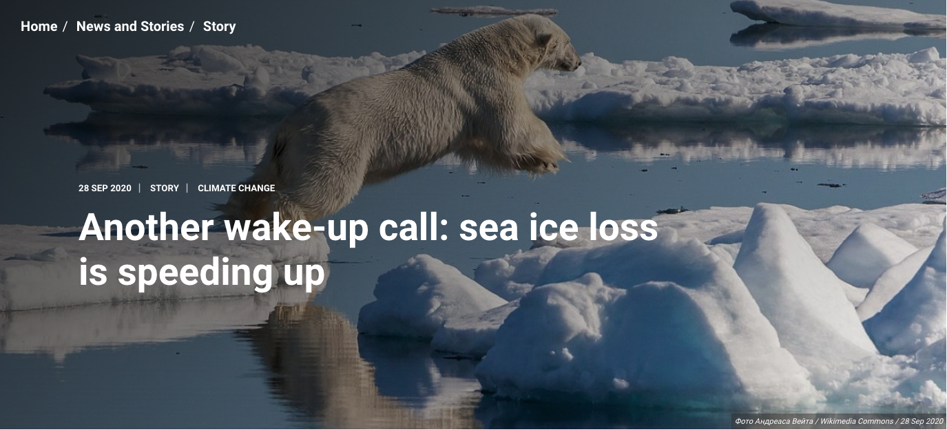 GRID-Geneva's director explanations to the signification of sea ice loss in a new UNEP article