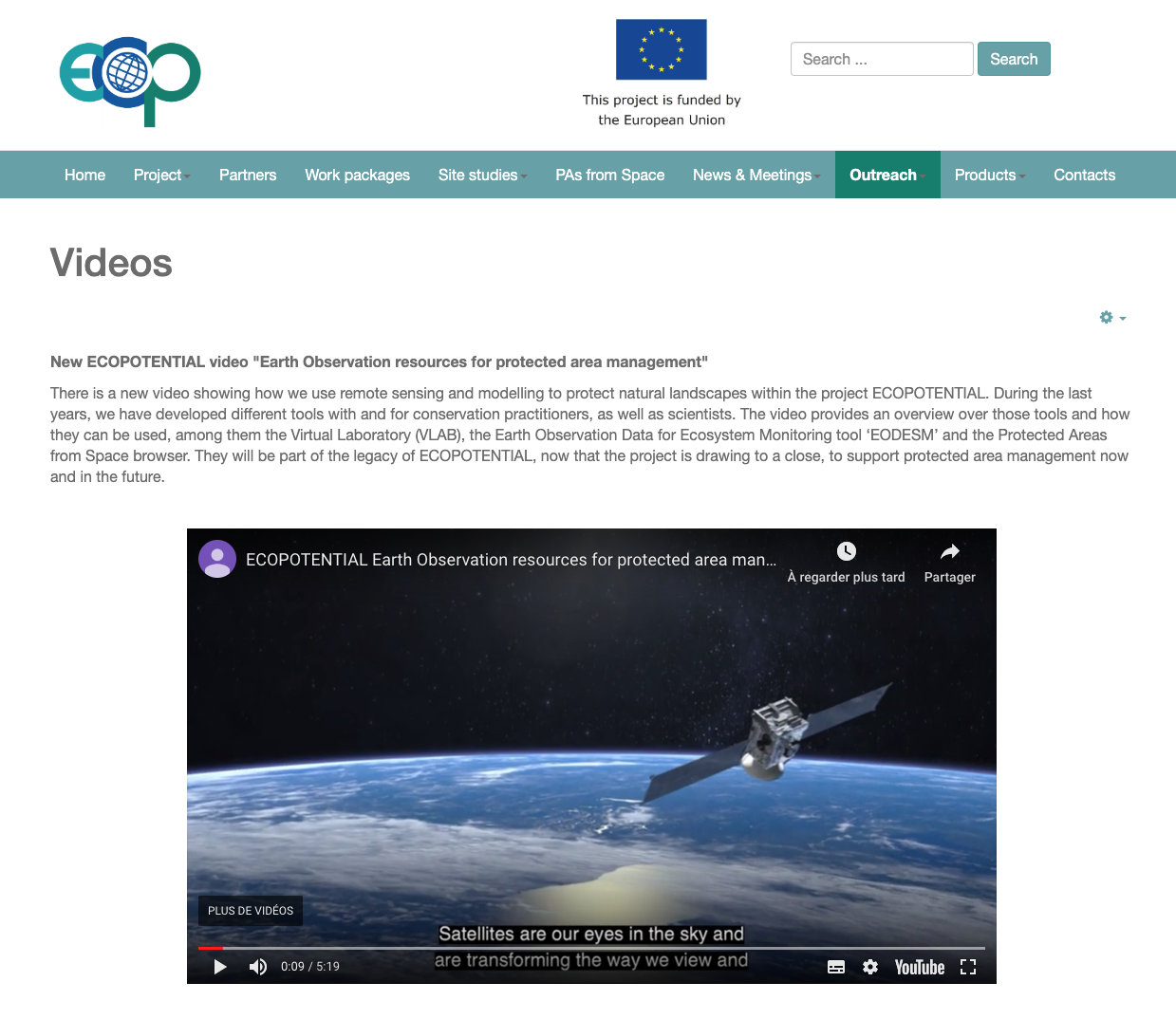 A new video from the ECOPOTENTIAL project in which GRID-Geneva participated