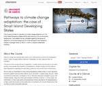 MOOC (Massive Open Online Course) available on climate change adaptation in Small Island Developing States (SIDS)