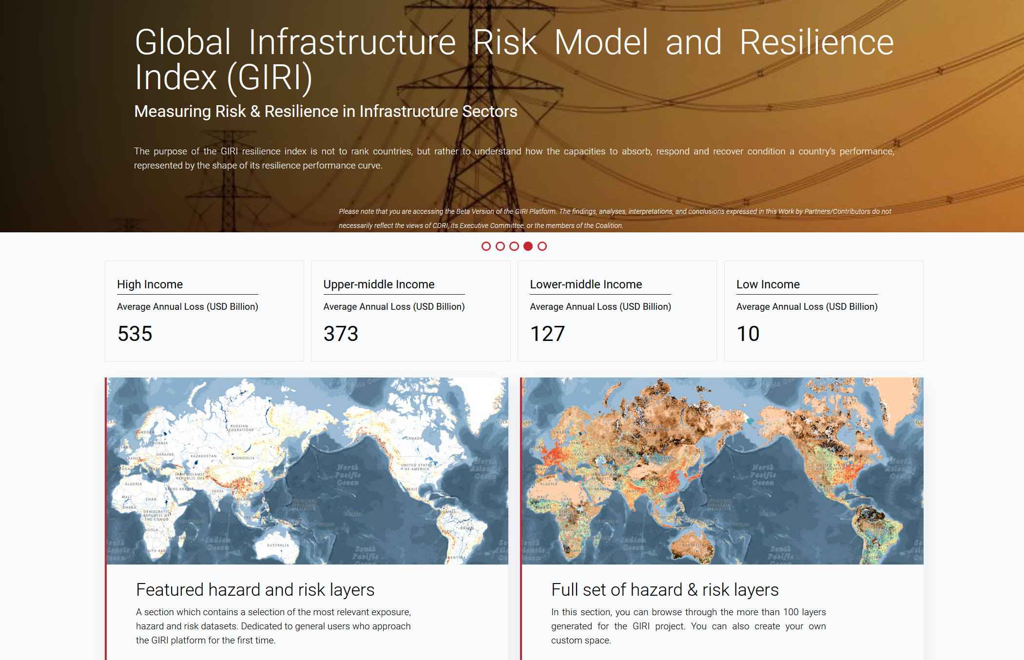 Global Infrastructure Risk Model and Resilience Index (GIRI) platform launched at COP28